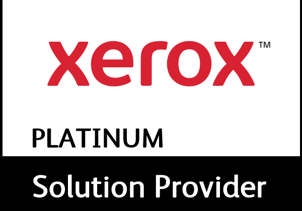 Xerox Platinum Solution Provider logo on a white background.